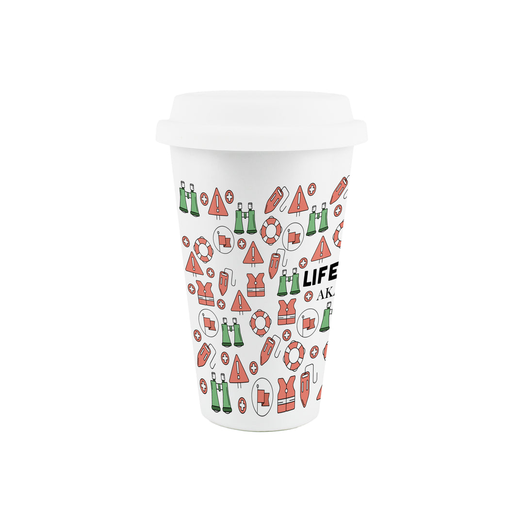 Purely Home Lifeguard Ceramic Travel Mug