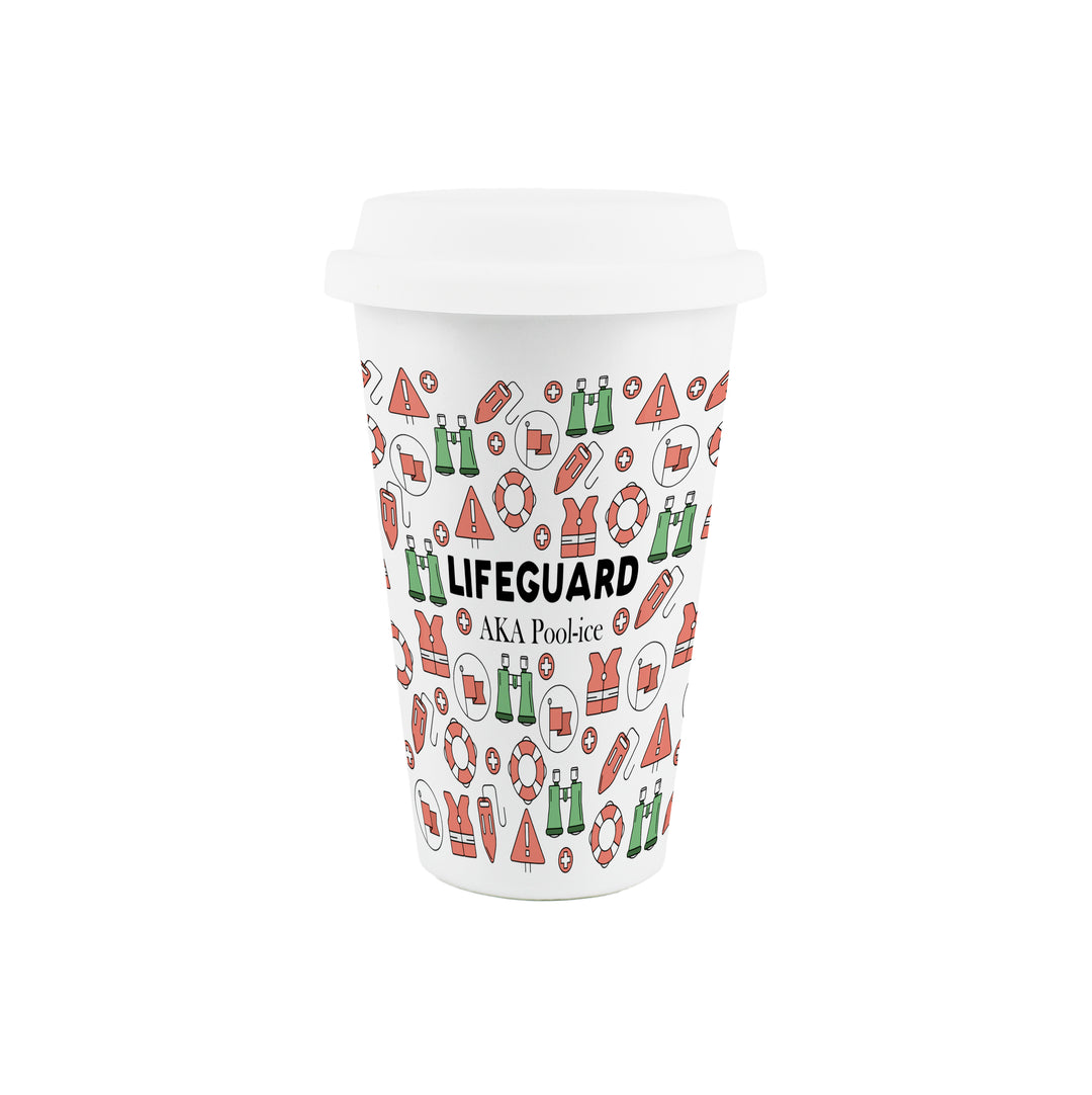 Purely Home Lifeguard Ceramic Travel Mug