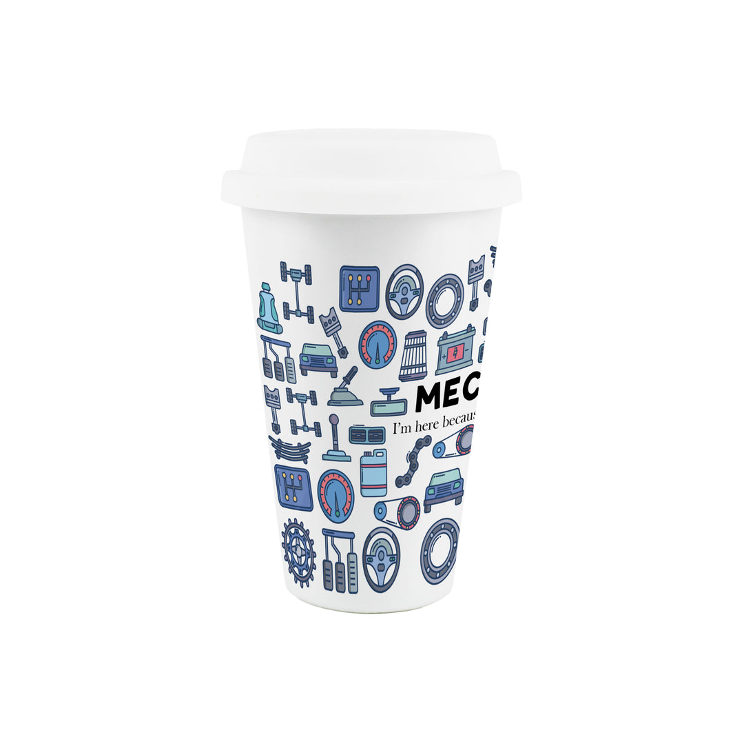 Purely Home Mechanic Ceramic Travel Mug