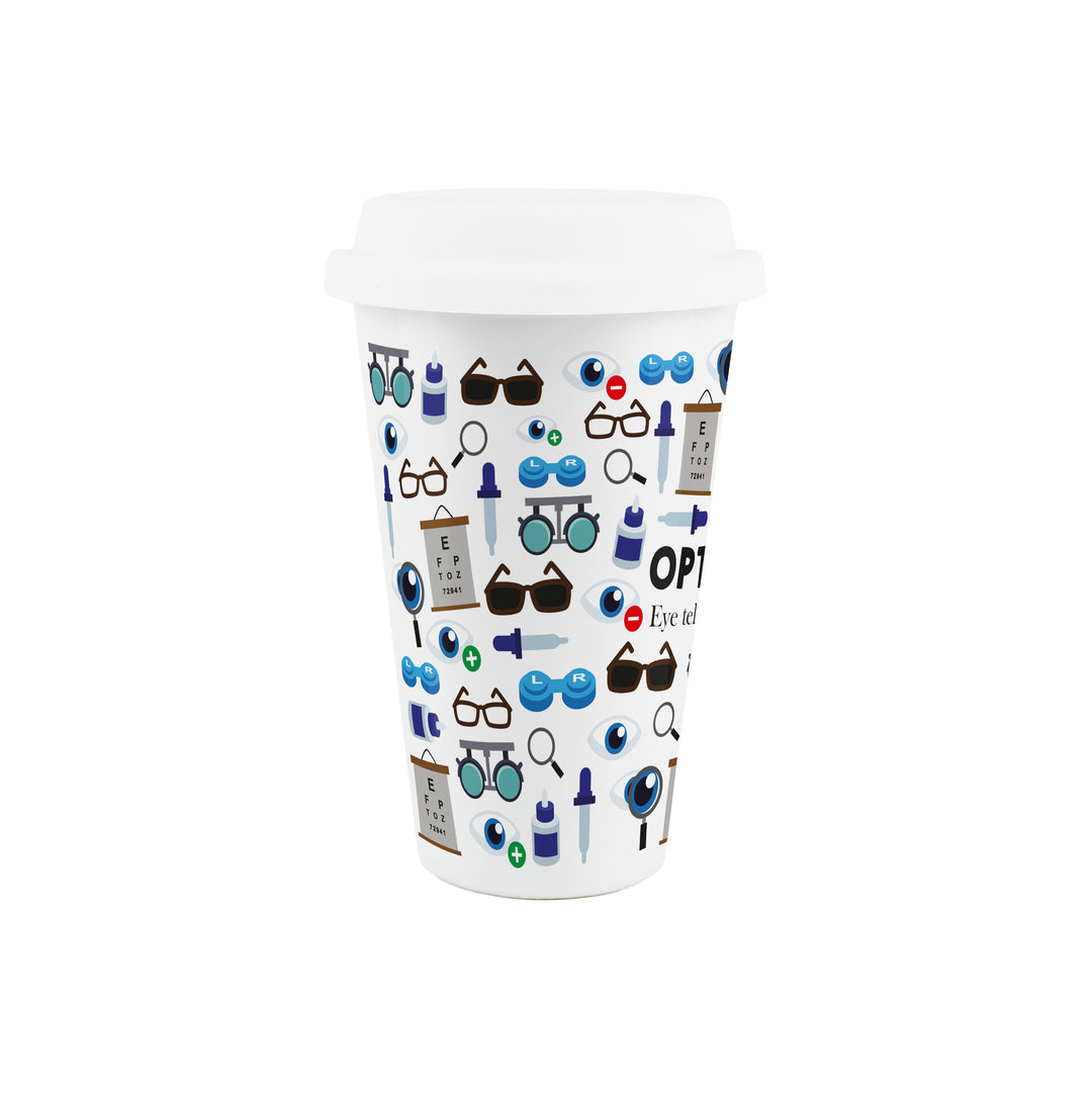 Purely Home Optician Ceramic Travel Mug