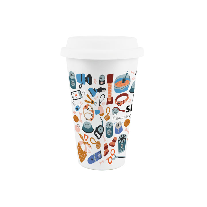 Purely Home Pet Sitter Ceramic Travel Mug