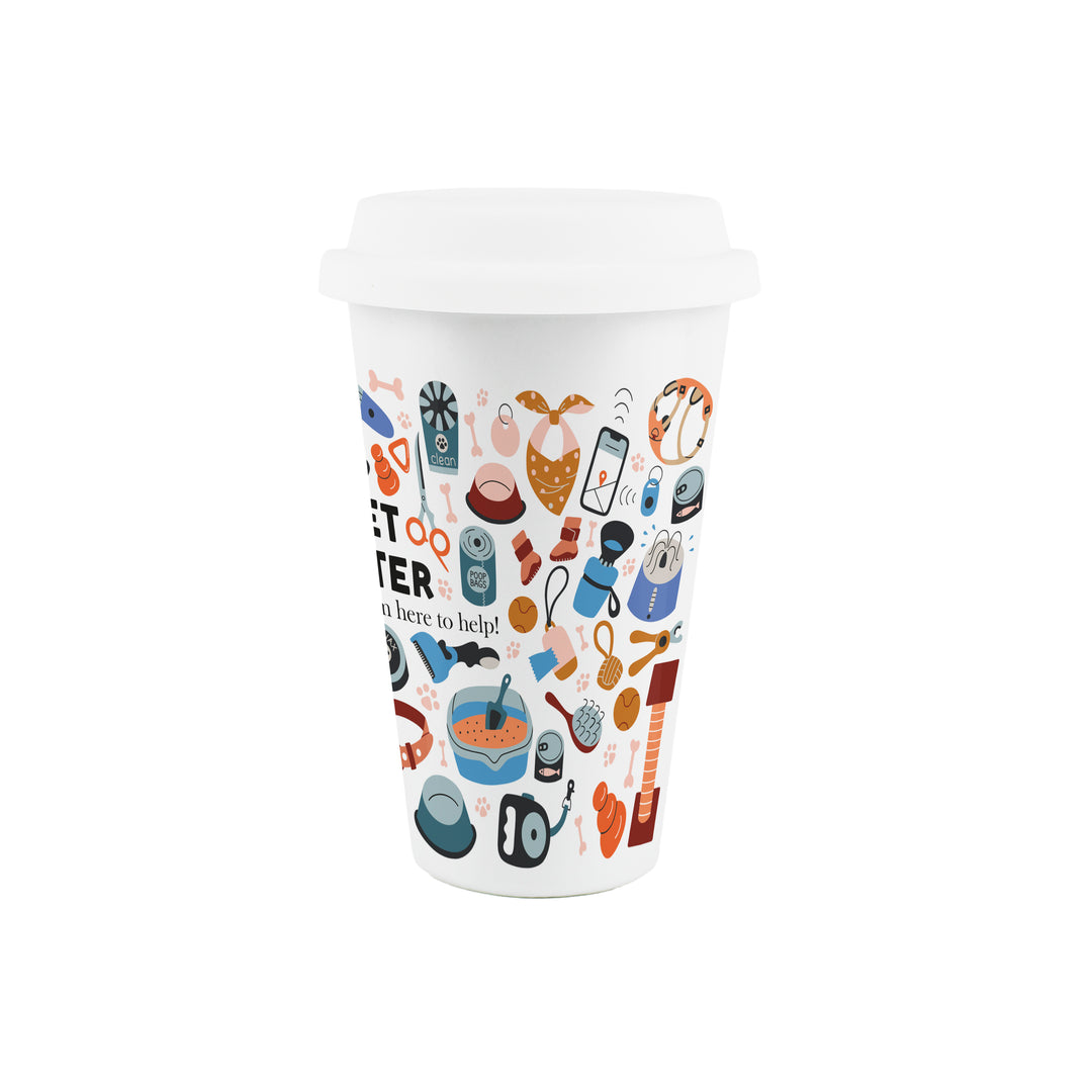 Purely Home Pet Sitter Ceramic Travel Mug