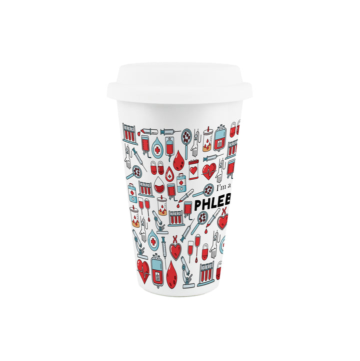 Purely Home Phlebotomist Ceramic Travel Mug