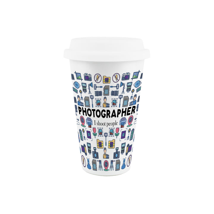 Purely Home Photographer Ceramic Travel Mug