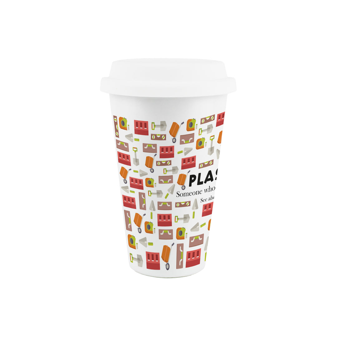 Purely Home Plasterer Ceramic Travel Mug
