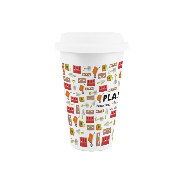 Purely Home Plasterer Ceramic Travel Mug