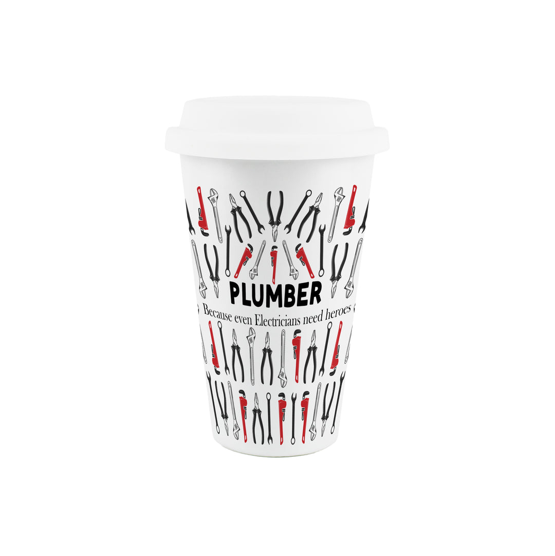 Purely Home Plumber Ceramic Travel Mug