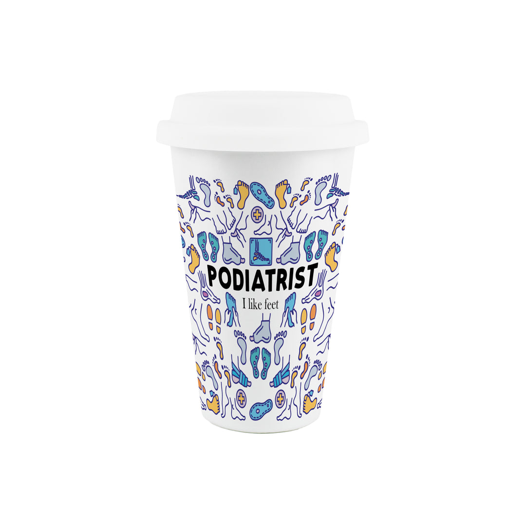 Purely Home Podiatrist Ceramic Travel Mug