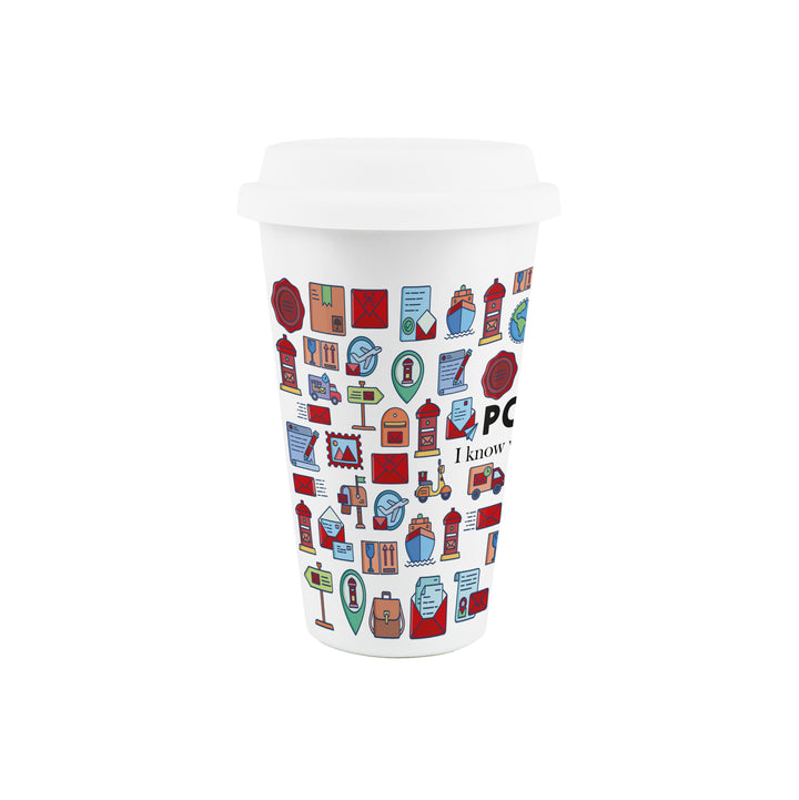 Purely Home Postie Ceramic Travel Mug