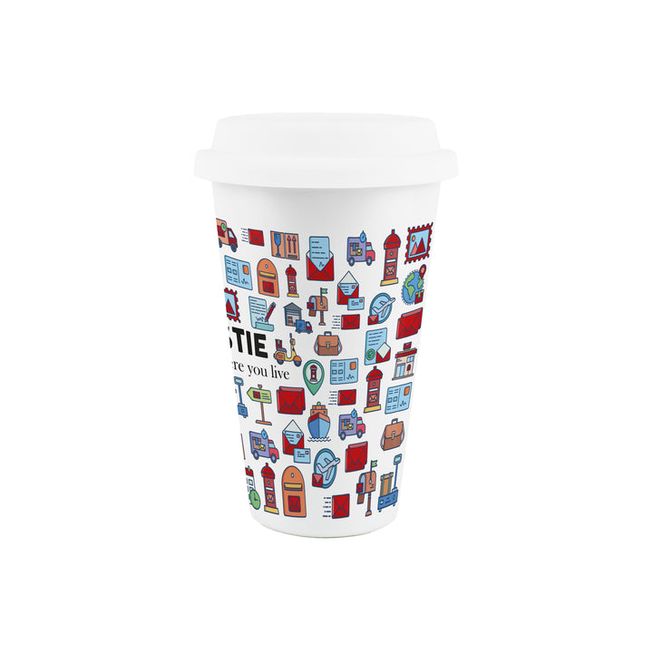 Purely Home Postie Ceramic Travel Mug