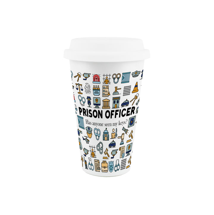 Purely Home Prison Officer Ceramic Travel Mug
