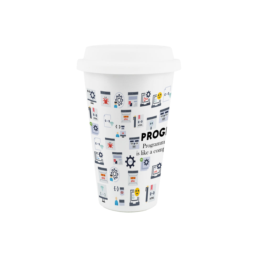 Purely Home Programmer Ceramic Travel Mug