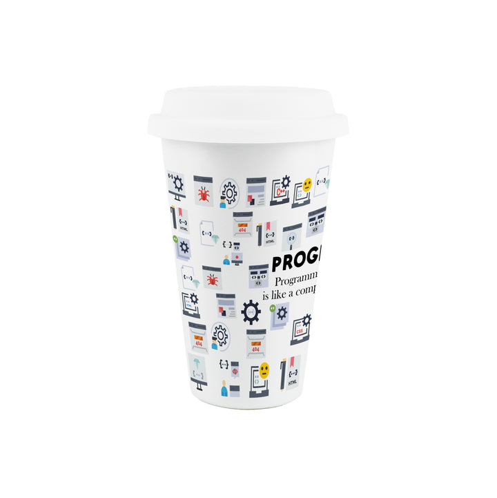 Purely Home Programmer Ceramic Travel Mug