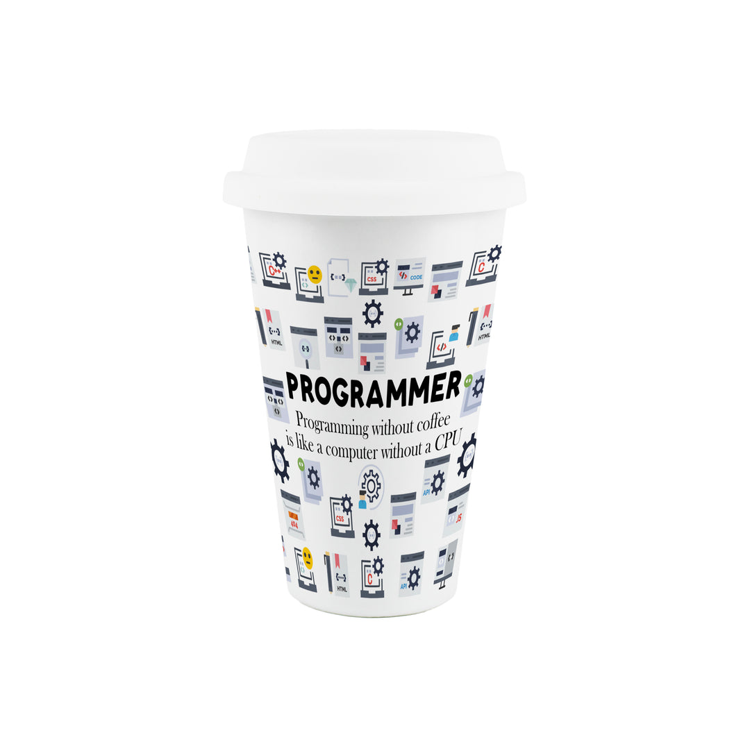 Purely Home Programmer Ceramic Travel Mug