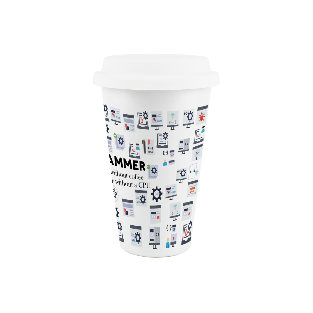 Purely Home Programmer Ceramic Travel Mug