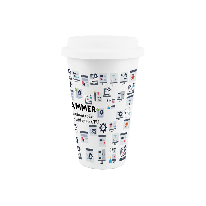 Purely Home Programmer Ceramic Travel Mug