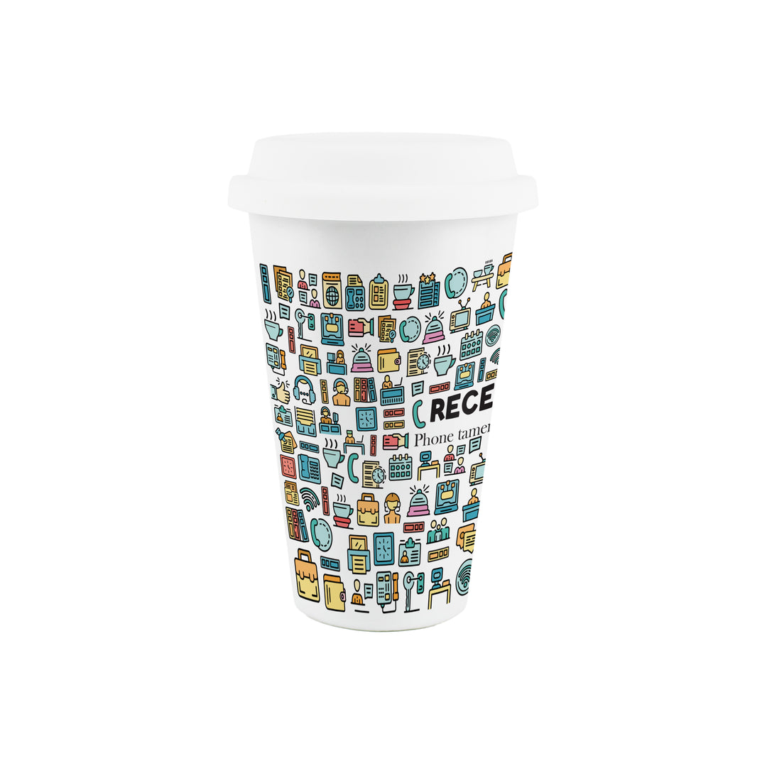 Purely Home Receptionist Ceramic Travel Mug