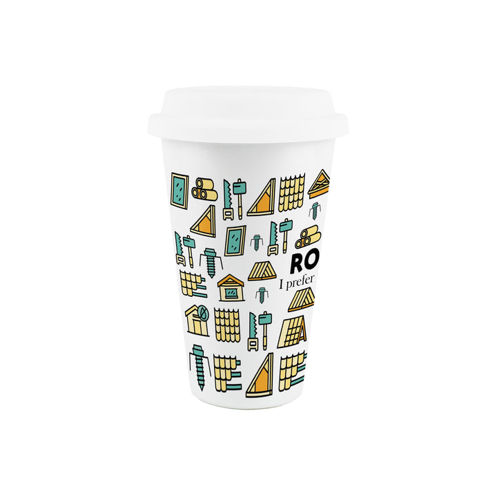 Purely Home Roofer Ceramic Travel Mug