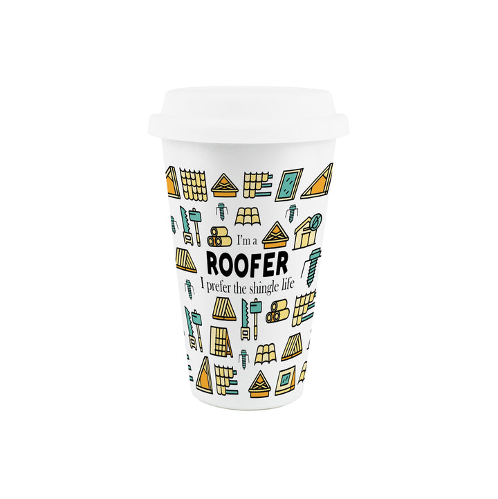 Purely Home Roofer Ceramic Travel Mug