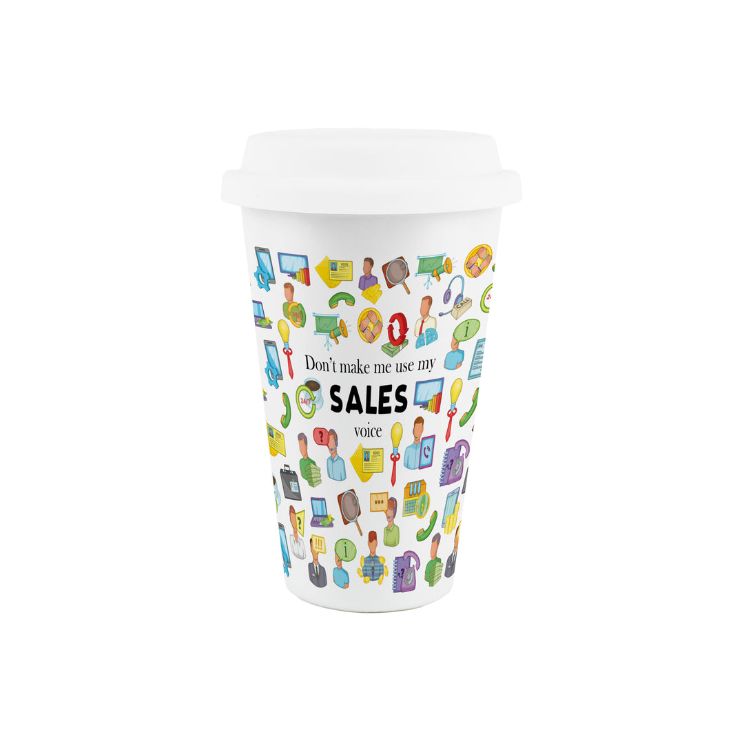 Purely Home Salesperson Ceramic Travel Mug