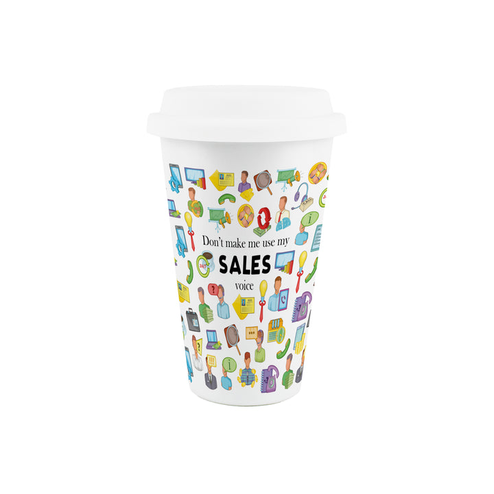 Purely Home Salesperson Ceramic Travel Mug