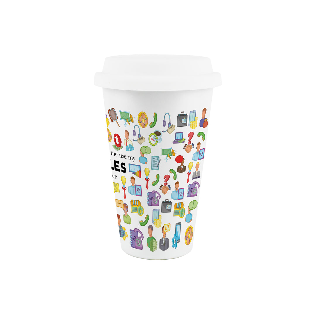 Purely Home Salesperson Ceramic Travel Mug