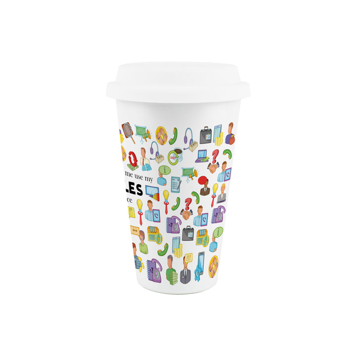 Purely Home Salesperson Ceramic Travel Mug