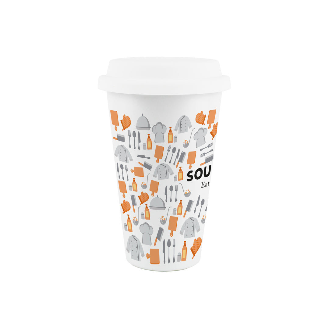 Purely Home Sous Chef Ceramic Travel Mug