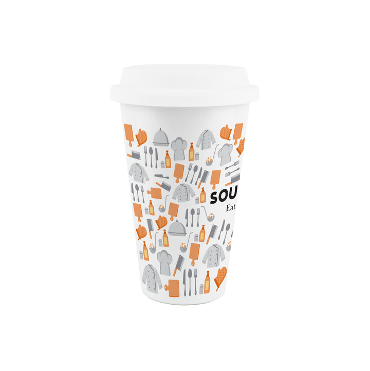 Purely Home Sous Chef Ceramic Travel Mug