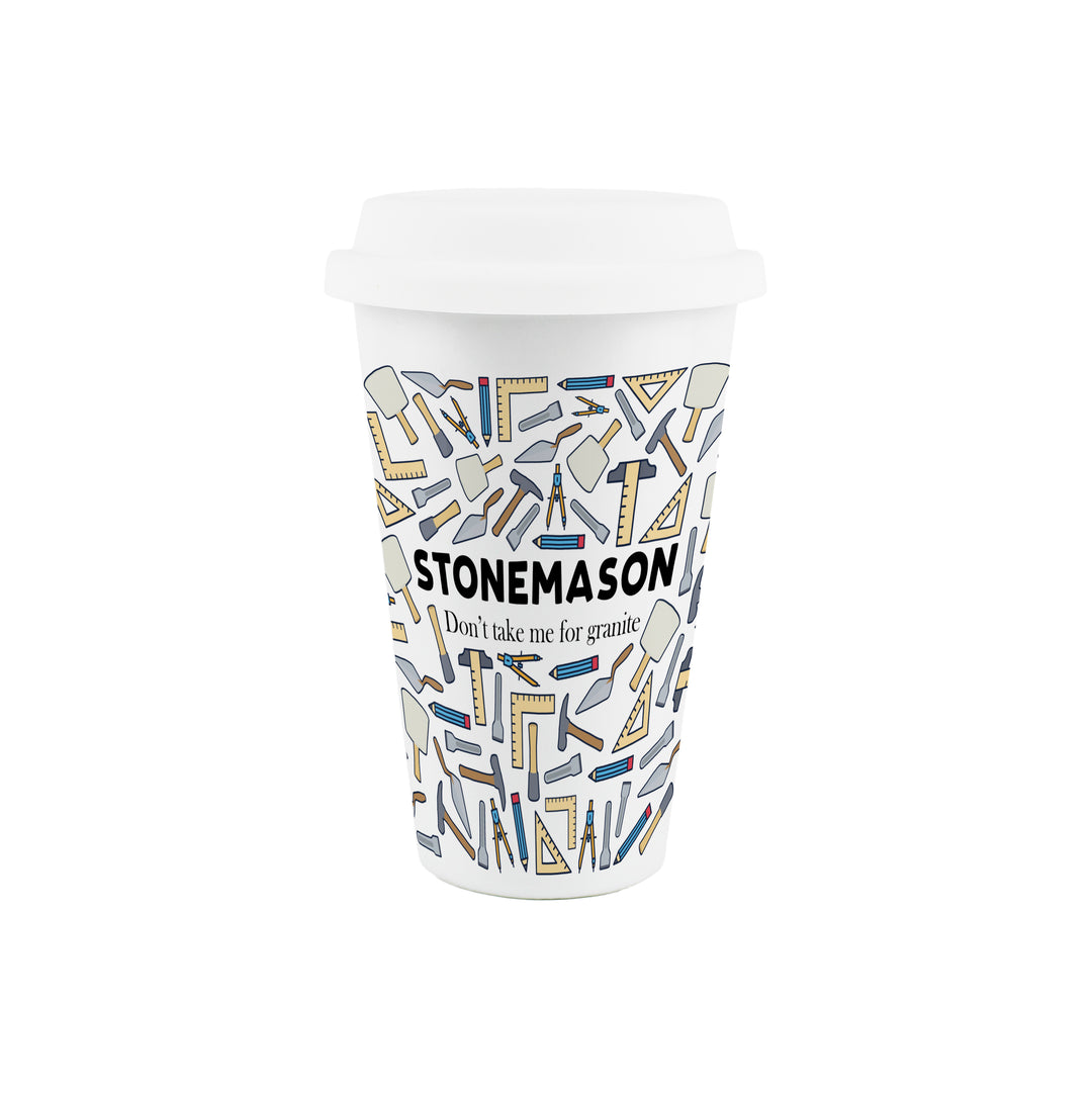 Purely Home Stonemason Ceramic Travel Mug