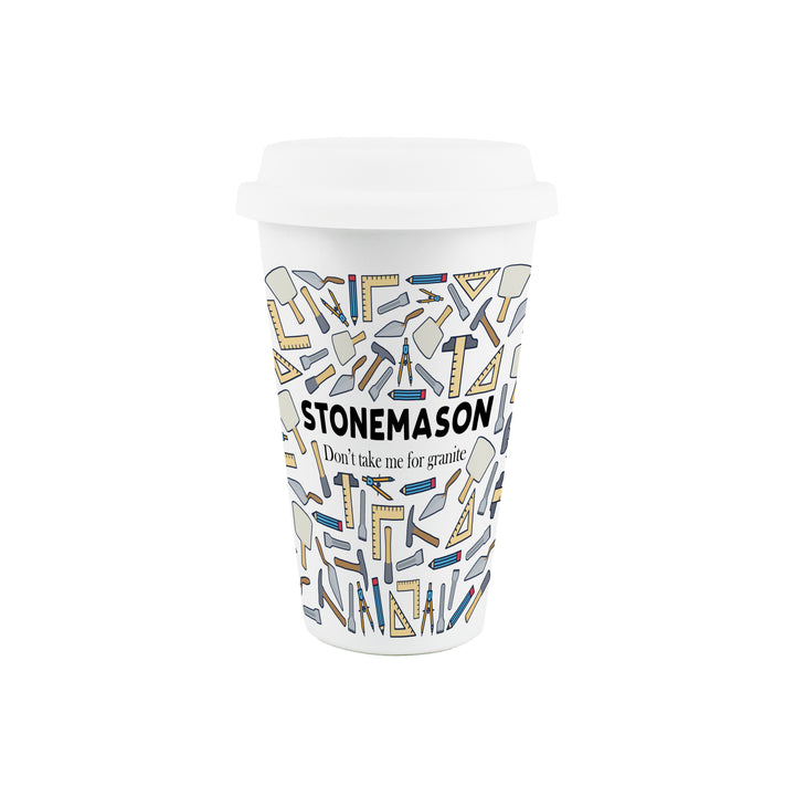 Purely Home Stonemason Ceramic Travel Mug