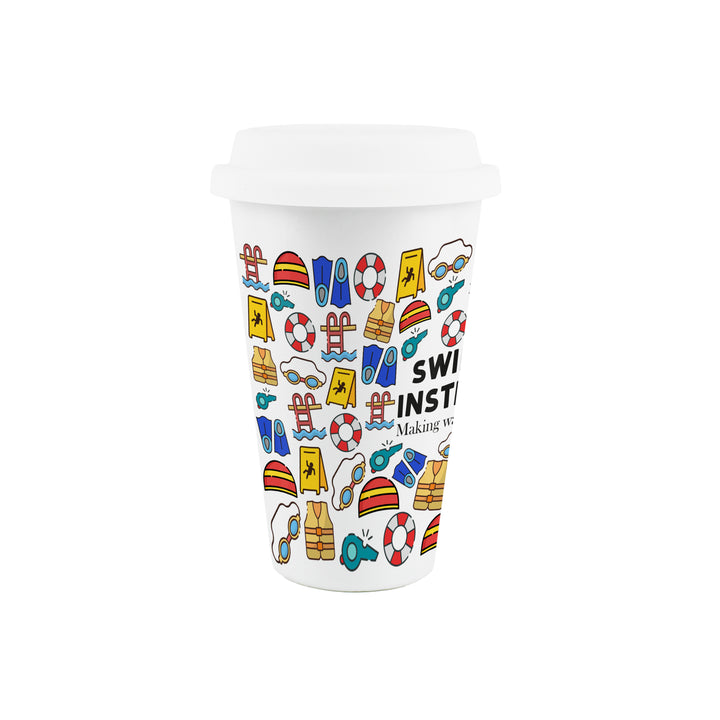 Purely Home Swimming Instructor Ceramic Travel Mug