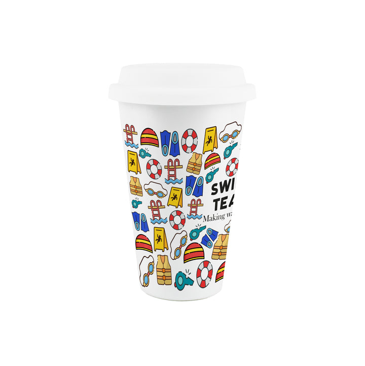 Purely Home Swimming Teacher Ceramic Travel Mug