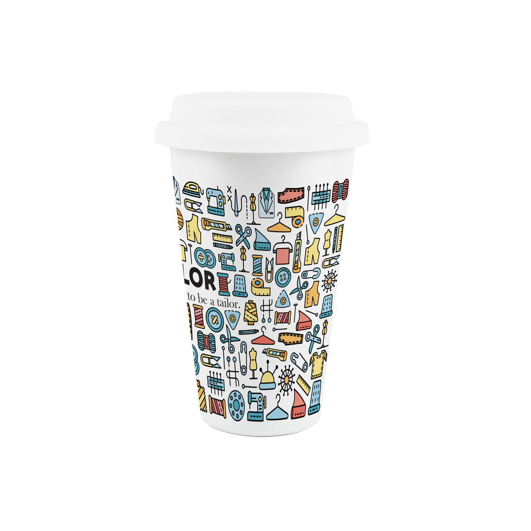 Purely Home Tailor Ceramic Travel Mug