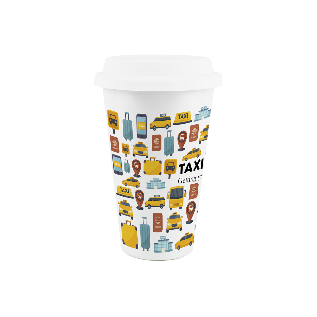 Purely Home Taxi Driver Ceramic Travel Mug