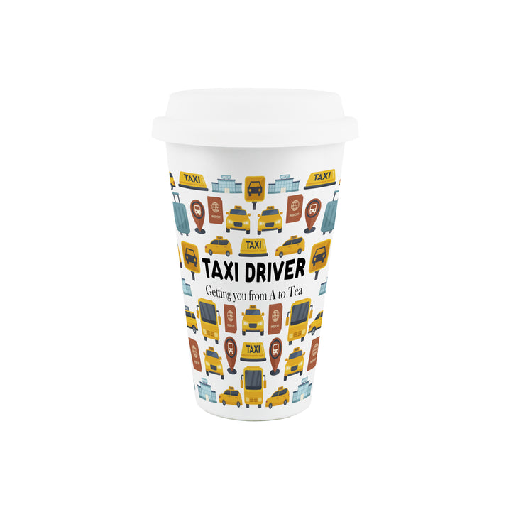 Purely Home Taxi Driver Ceramic Travel Mug