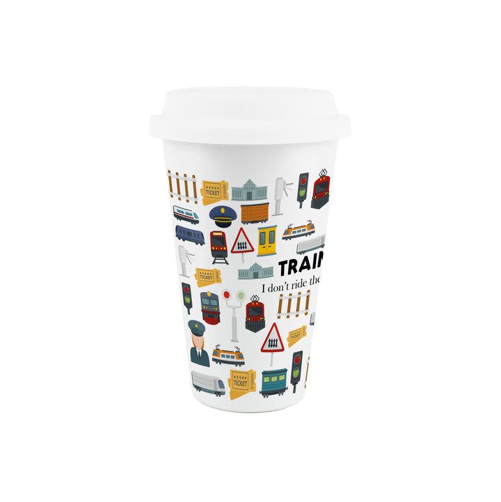 Purely Home Train Driver Ceramic Travel Mug