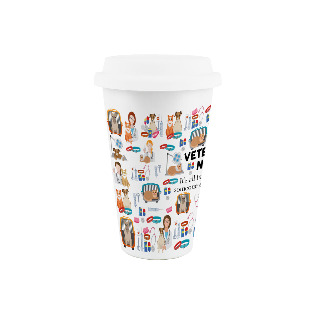 Purely Home Veterinary Nurse Ceramic Travel Mug