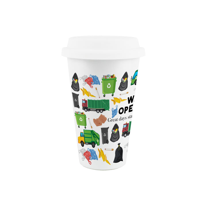 Purely Home Waste Operative Ceramic Travel Mug