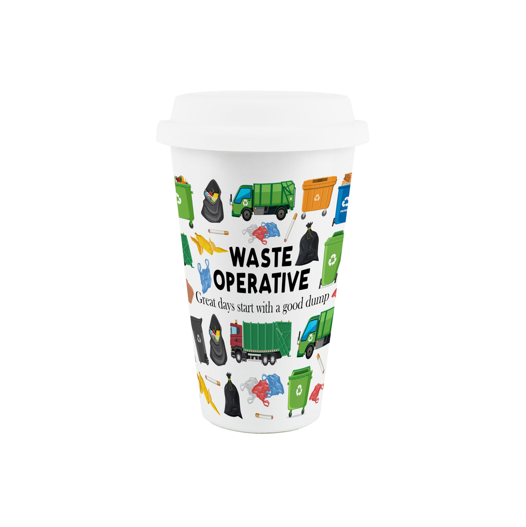 Purely Home Waste Operative Ceramic Travel Mug