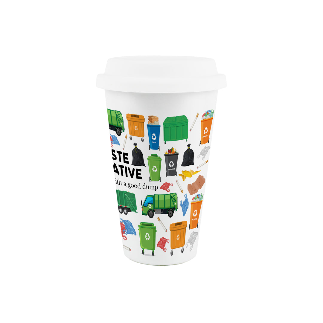 Purely Home Waste Operative Ceramic Travel Mug