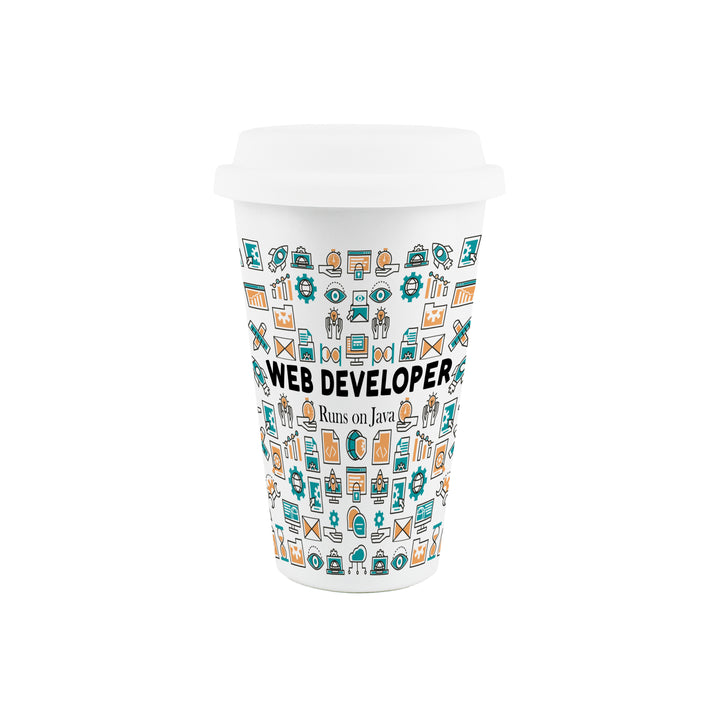 Purely Home Web Developer Ceramic Travel Mug