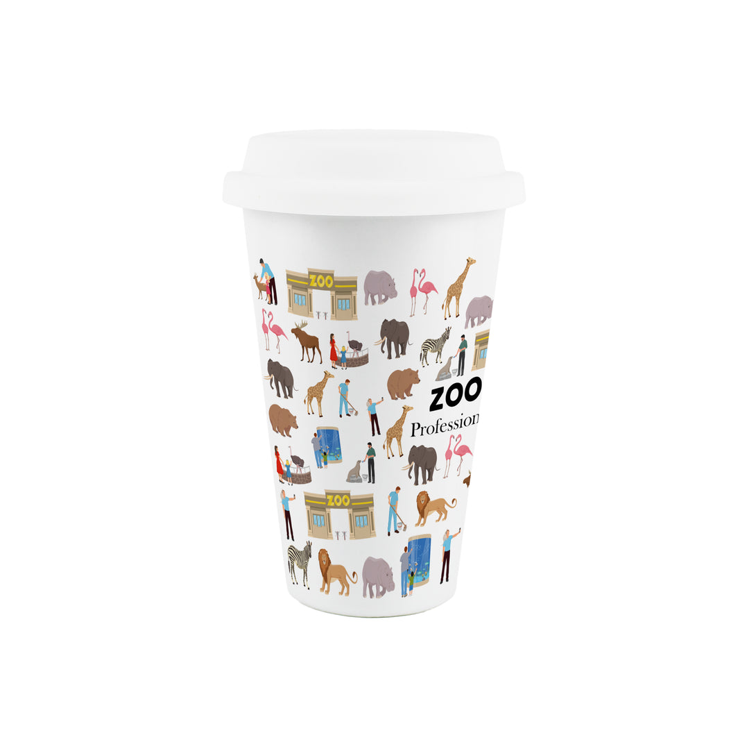 Purely Home Zookeeper Ceramic Travel Mug