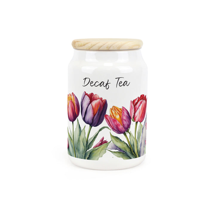 Purely Home Tulips Ceramic Kitchen Canisters
