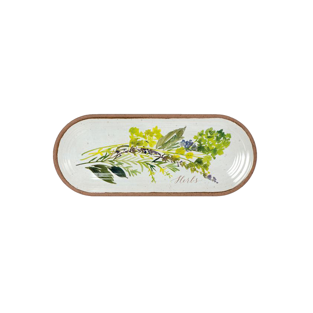 Alfresco Melamine Oval Tray & Dipping Bowls Set