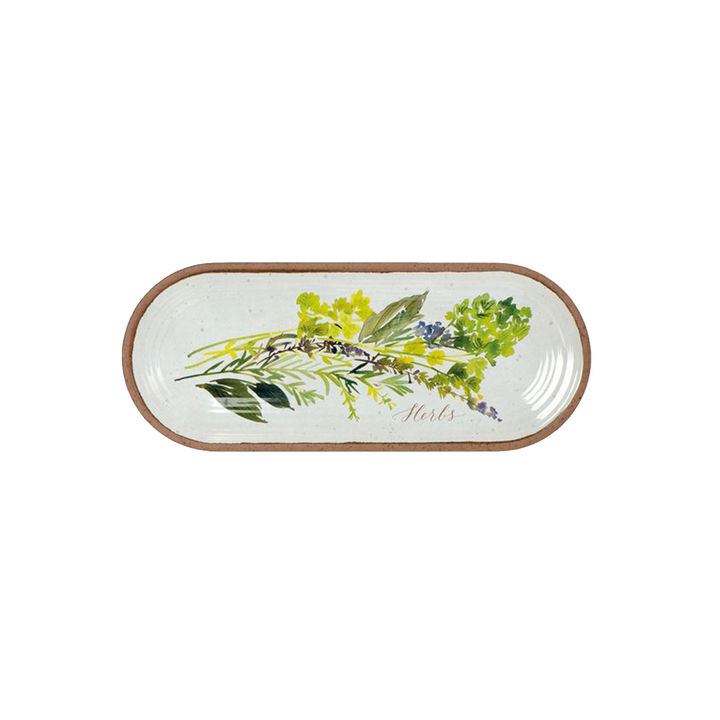 Alfresco Melamine Oval Tray & Dipping Bowls Set