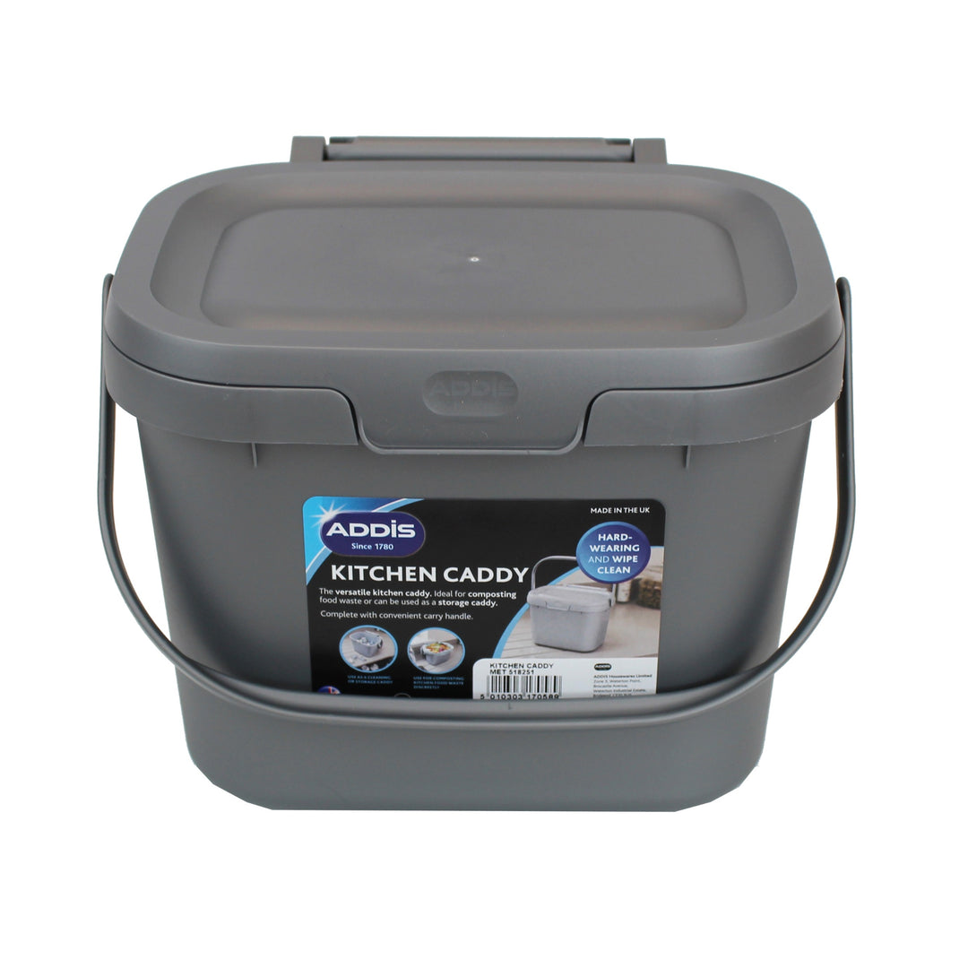 Addis Metallic Grey Kitchen Caddy - 4.5L Size
