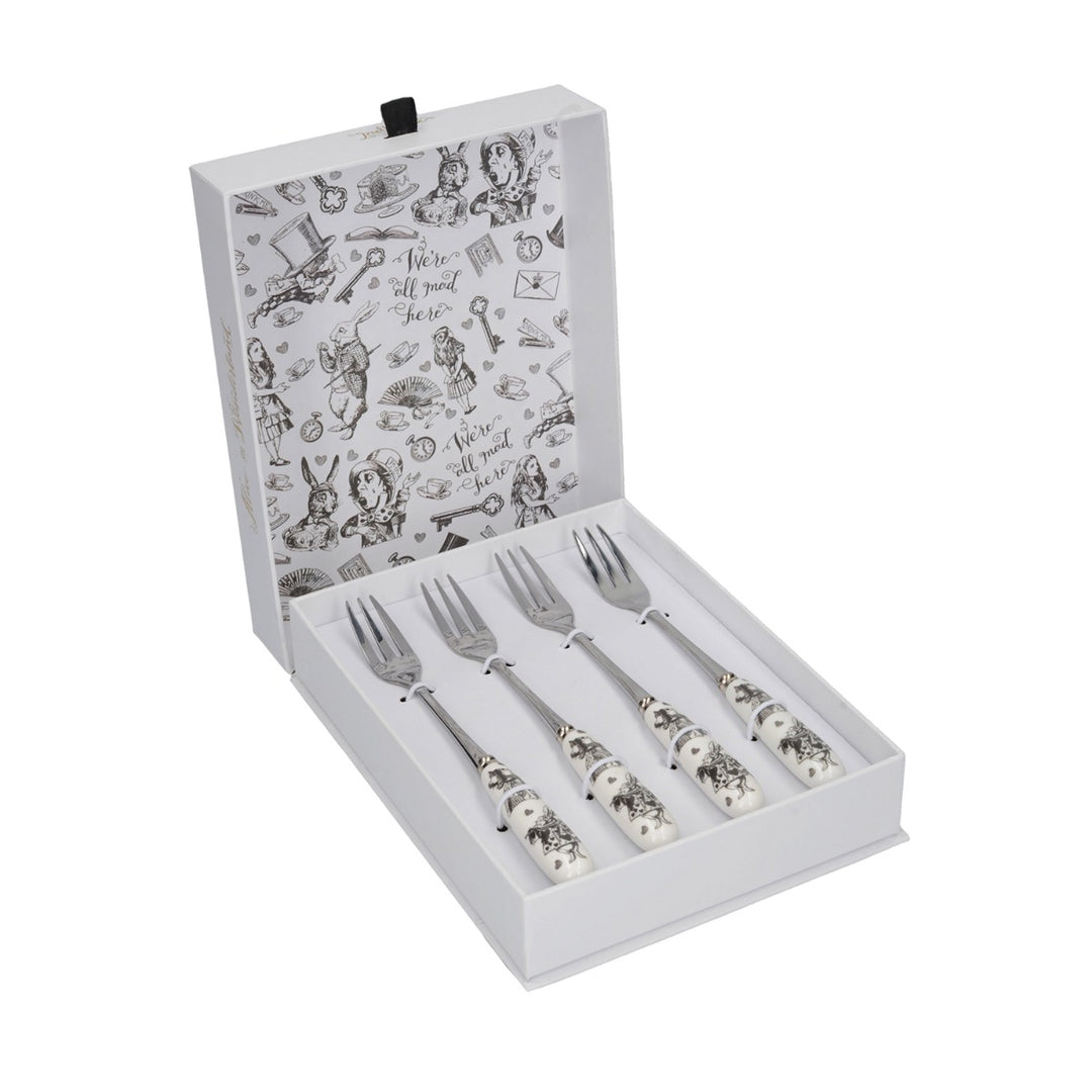 Victoria & Albert Alice in Wonderland Pastry/Cake Forks Set