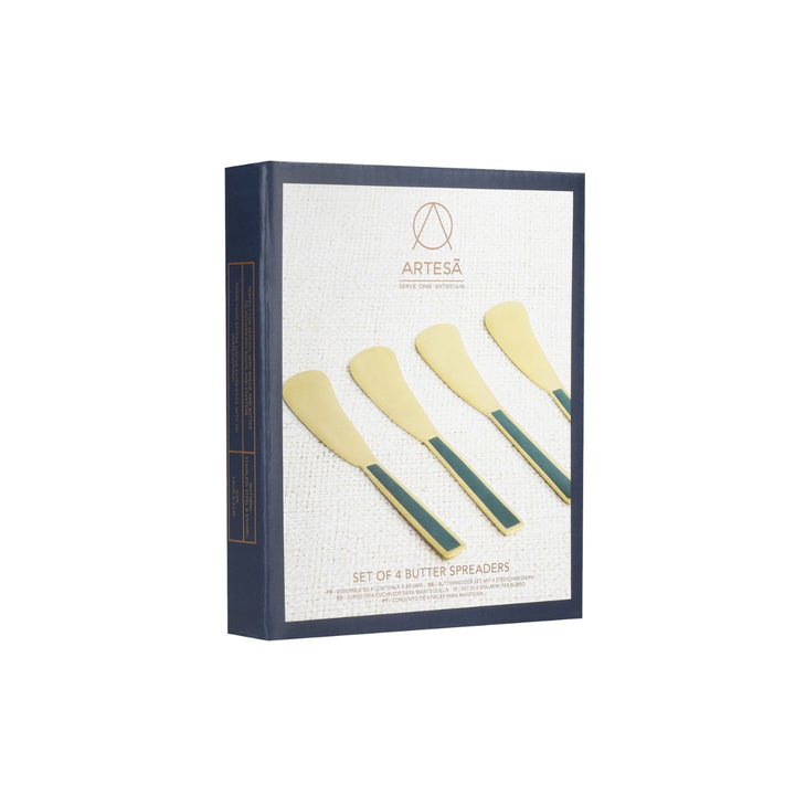 Artesà Green & Gold Butter Spreaders