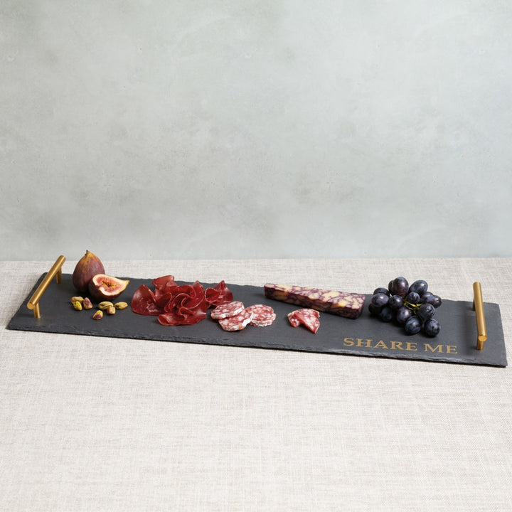slate serving tray for tapas and antipasti